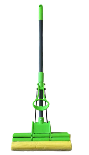 Швабра роликова зелена WD03 з подвійнім віджимом, 110см WERK